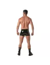Boxer Zippé Push Up Vinyl Noir