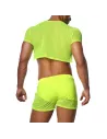 Crop top Jaune Fluo