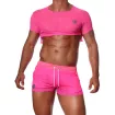 Crop top Rose Fluo - TOF-PARIS.com