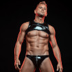 Vinyl Zipped Harness Black