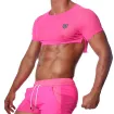 Crop top Rose Fluo - TOF-PARIS.com