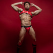 Vinyl Snap Jockstrap Red