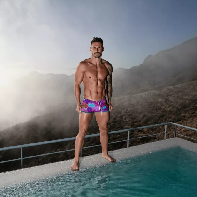 Maillot de Bain Brésilien Floral Rose