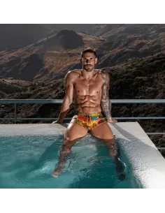 Maillot de Bain Brésilien Floral Jaune