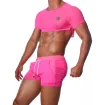 Crop top Rose Fluo - TOF-PARIS.com
