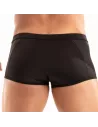 Men wearing a Temptation Microfiber Trunk Black For Men by TOF Paris