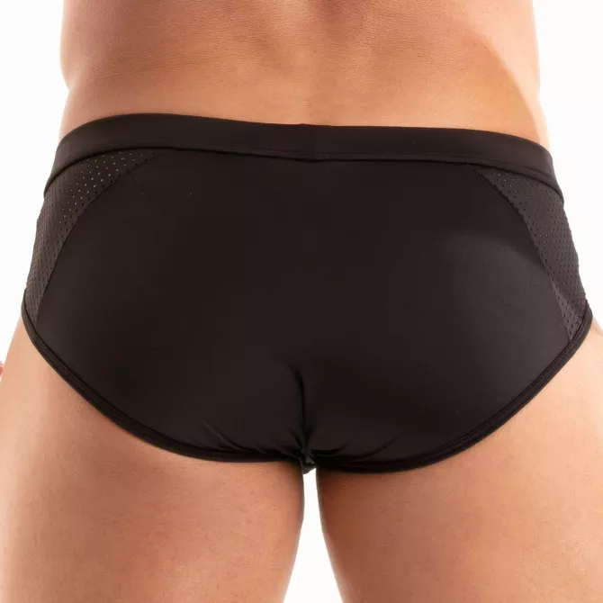 A Temptation Microfiber Briefs Black From Back