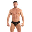 Slip Temptation en microfibre Noir de Face
