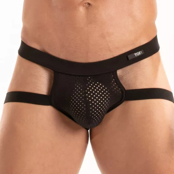 Temptation Microfiber Jock Black