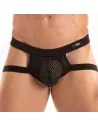 Le Nouveau Jockstrap Tentation en Microfibre Noir De TOF Paris.