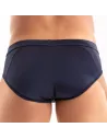 Slip Tentation en microfibre Bleu Marine De Dos