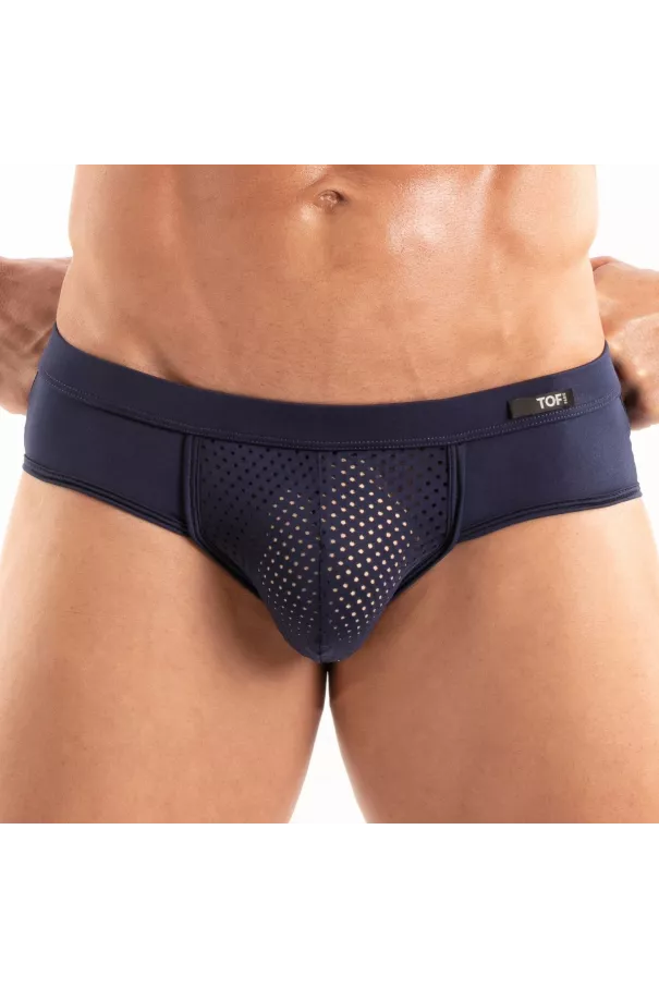 Slip Tentation en microfibre Bleu Marine Pour Homme