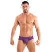 Slip Tentation en microfibre Violet Pour Hommes