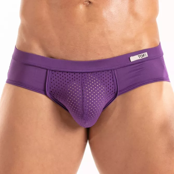 Temptation Microfiber Briefs Purple By TOF Paris