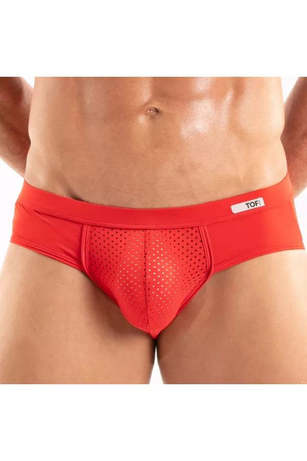 Slip Tentation en microfibre Rouge Pour Hommes