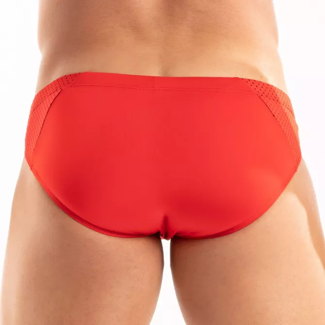 Bikini Tentation en Microfibre Rouge De Dos