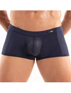 Boxer Tentation en microfibre Bleu Marine Pour Homme