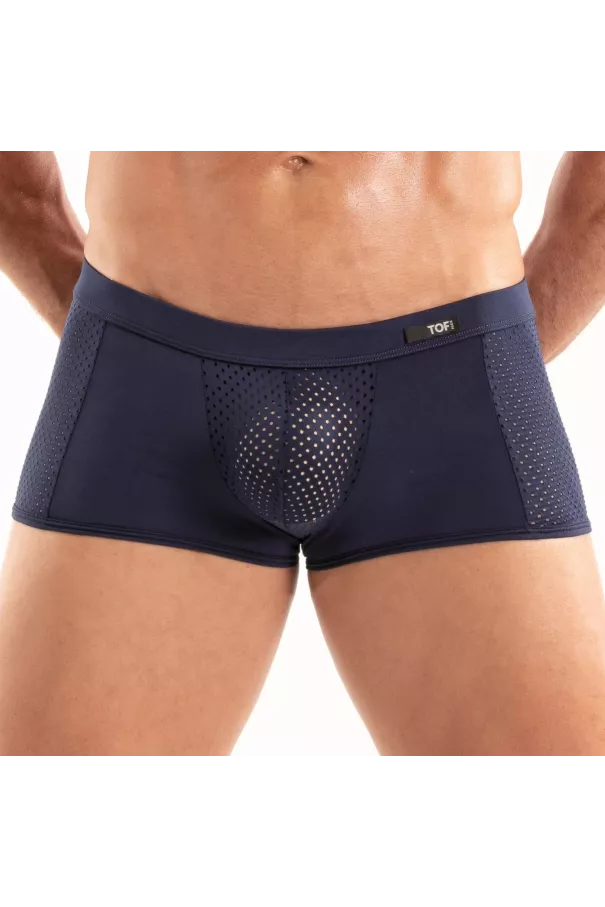 Boxer Tentation en microfibre Bleu Marine Pour Homme