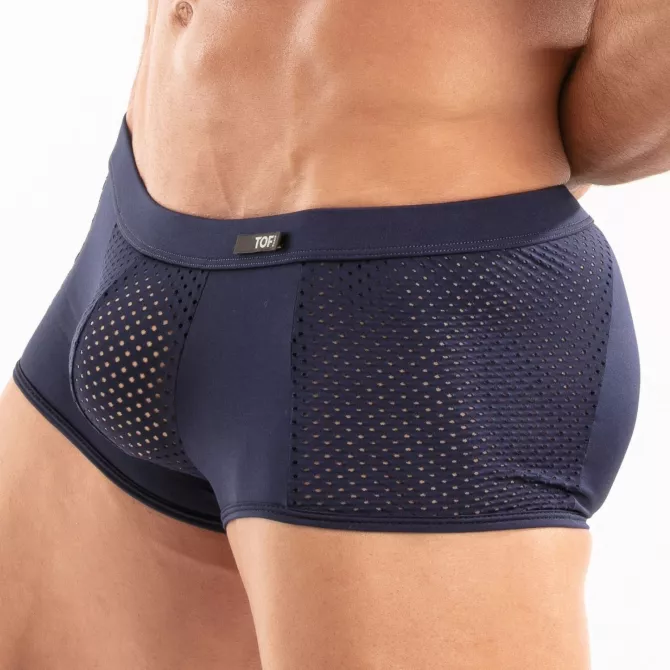 The New Temptation Microfiber Trunk in Navy For Men