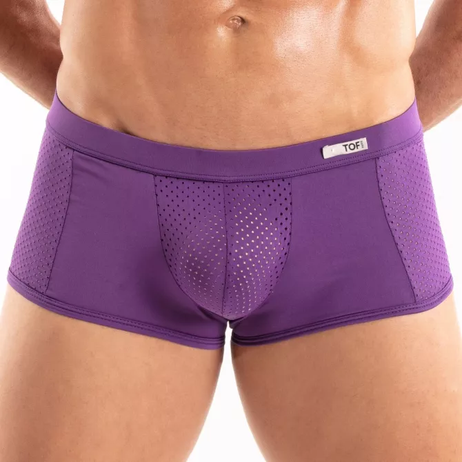 Boxer Tentation en microfibre Violet De TOF Paris