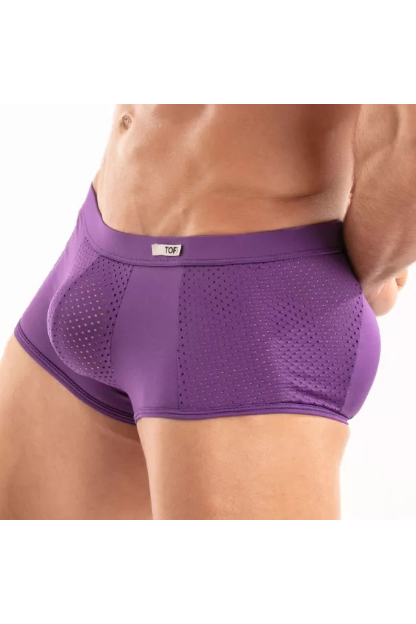 Le Boxer Tentation en microfibre Violet De Profil