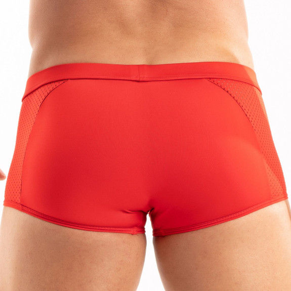 Boxer Tentation en microfibre Rouge De Dos