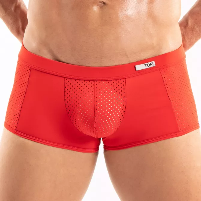 Temptation Microfiber Trunk Red For Men By TOF Paris