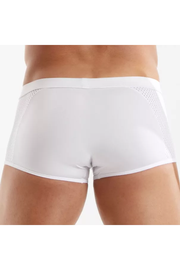 Le Boxer Tentation en microfibre Blanc De Dos