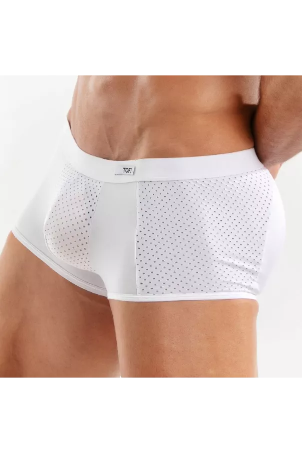 Boxer Tentation en microfibre Blanc De Profil