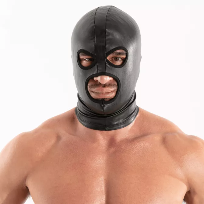 Leather Bad Boys Hood Black