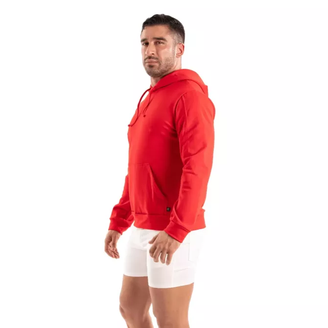 Sweat Polaire Homme TOF Paris Rouge – Confort, Style & Edition Limitée