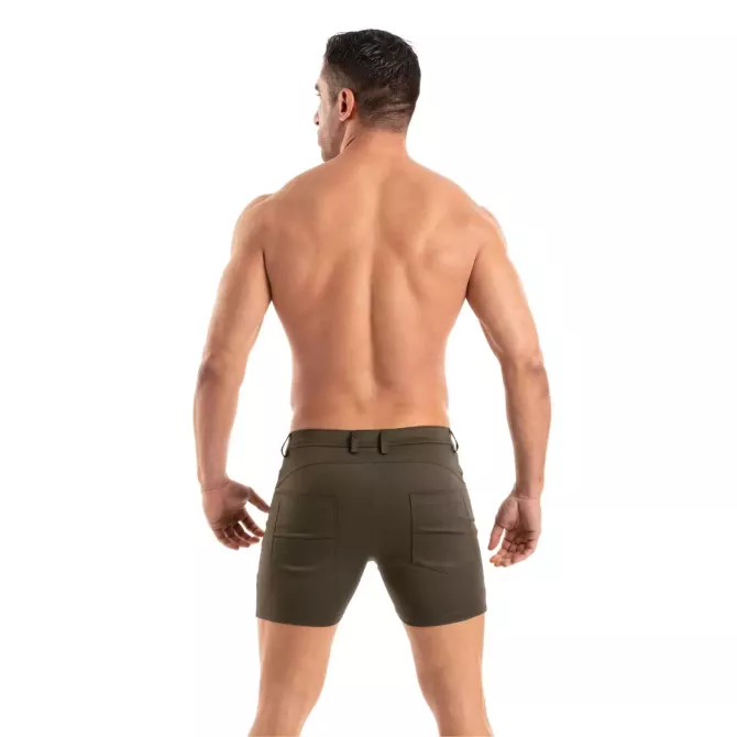 Short Court Homme Kaki - Chino Sexy et Confortable | TOF Paris