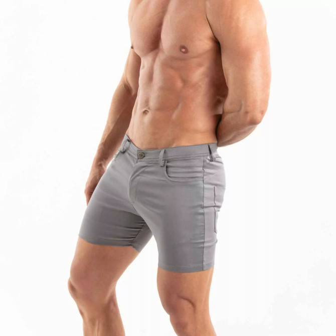 Short Chino Gris Confortable et Sexy pour Homme | TOF Paris