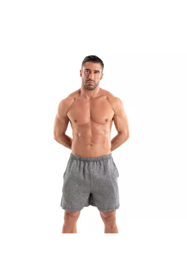 Short Lin Homme : Elégance, Confort et Style | TOF Paris - Gris