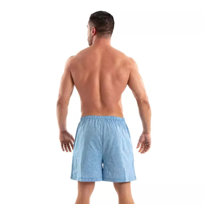 Linen Short Blue