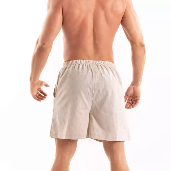 Short Lin Homme : Elégance, Confort et Style | TOF Paris - Beige