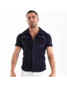 Knitted Corduroy Shirt Navy