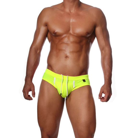 Happy Swim Briefs Neon Yellow