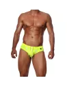 Slip de bain Happy Jaune Fluo