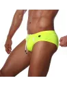 Slip de bain Happy Jaune Fluo
