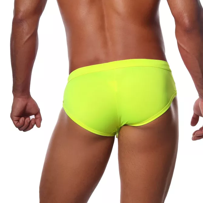 Happy Swim Briefs Neon Yellow - TOF-PARIS.com