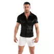 Chemise Velours Homme Black – Élégance Et Sensualité | TOF Paris