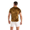 Crushed Velvet Shirt Gold