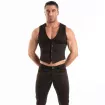 Gilet Chino Homme Noir – Élégance Et Confort Stretch | TOF Paris