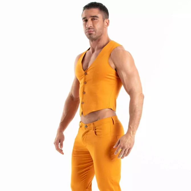 Gilet Chino Orange