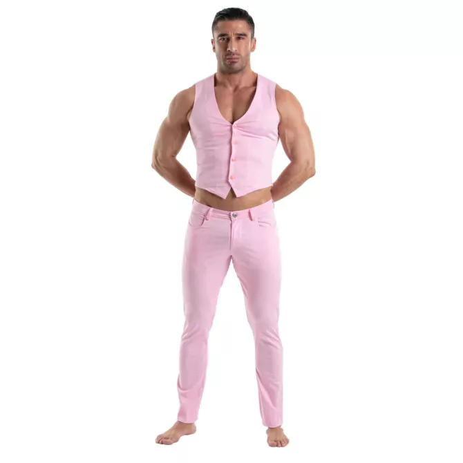 Chino Vest Pink