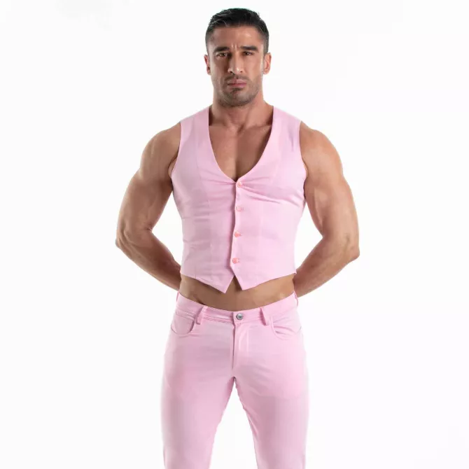 Gilet Chino Rose