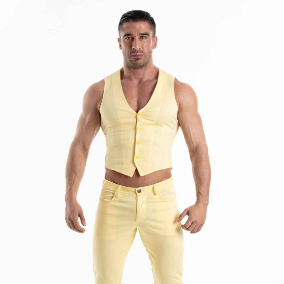 Chino Vest Yellow