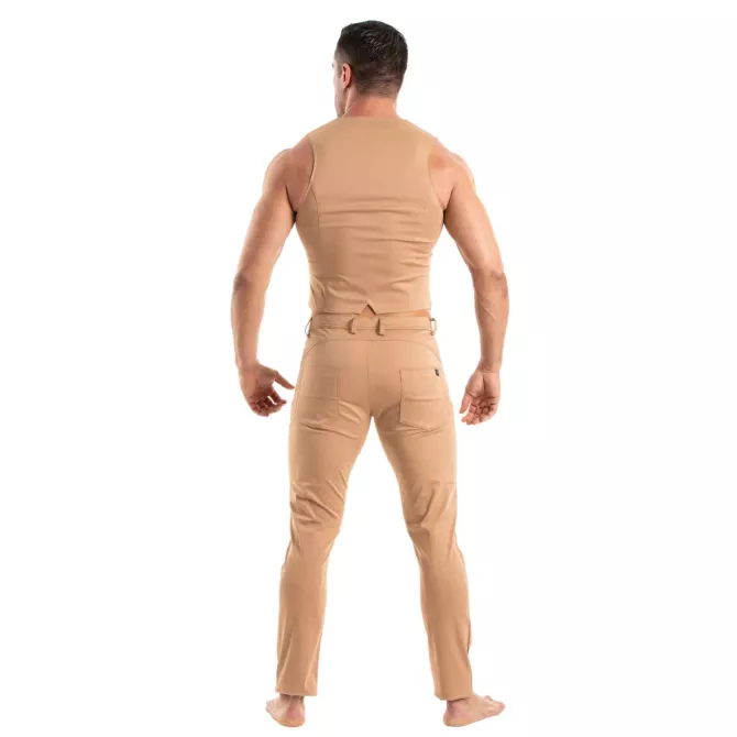 Gilet Chino Marron