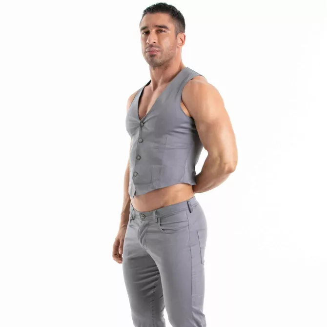 Chino Vest Grey
